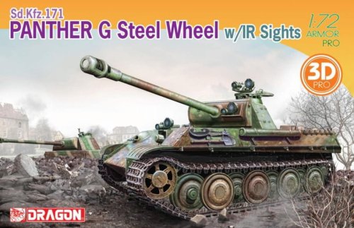Przejdź do produktu Dragon 7697 - 1:72 Panther G Steel Wheel w/IR Sights