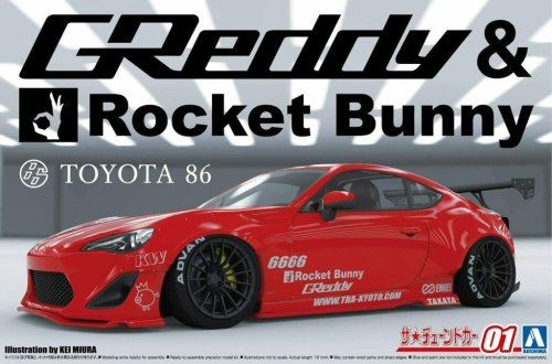 Przejdź do produktu Aoshima 06186 - 1:24 ZN6 Toyota 86 '12 GReddy&Rocket Bunny Enkei Ver. Toyota