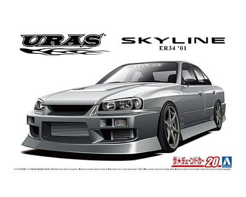 Przejdź do produktu Aoshima 06134 - 1:24 Uras ER34 Skyline 25GT-t '01 Nissan