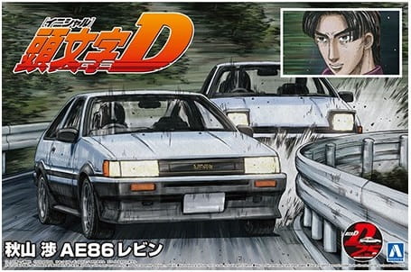 Przejdź do produktu Aoshima 05965 - 1:24 Akiyama Wataru AE86 Levin Toyota
