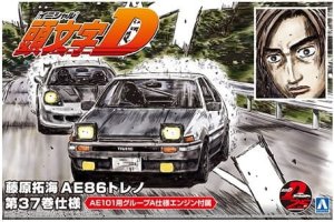 Aoshima 05961 - 1:24 Takumi Fujiwara 86 Trueno Comics Vol.37 Ver. Toyota