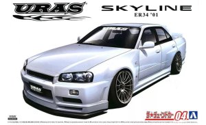 Aoshima 05534 - 1:24 Uras ER34 Skyline Type-R '01 Nissan