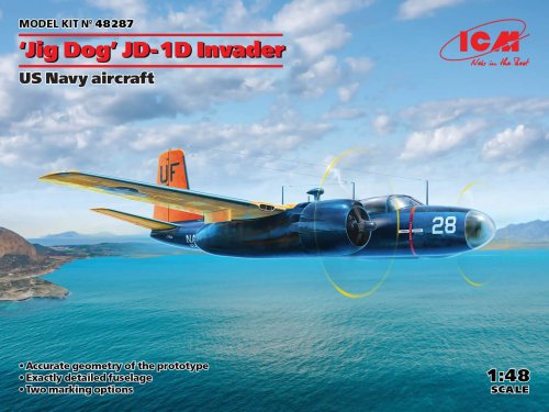 Przejdź do produktu ICM 48287 - 1:48 Jig Dog JD-1D Invader U.S. Navy aircraft