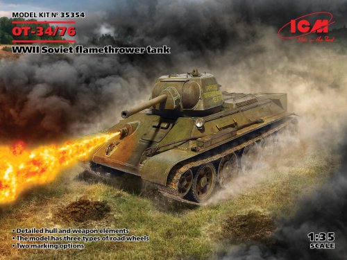 Przejdź do produktu ICM 35354 - 1:35 OT-34/76 WWII Soviet flamethrower tank