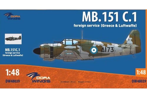 Przejdź do produktu Dora Wings DW 48039 - 1:48 MB.151 C.1 foreign service (Greece & Luftwaffe)