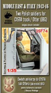 Toro Model 35F74 - 1:35 Middle East & Italy 1943-46 - Dwóch żołnierzy do C15TA / Otter