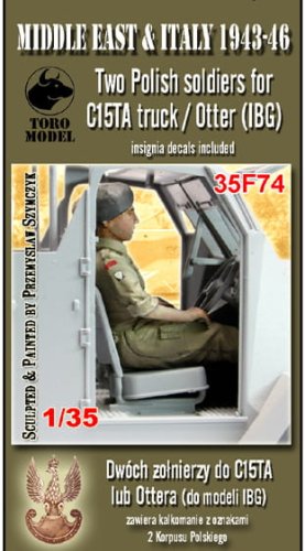 Przejdź do produktu Toro Model 35F74 - 1:35 Middle East & Italy 1943-46 - Dwóch żołnierzy do C15TA / Otter
