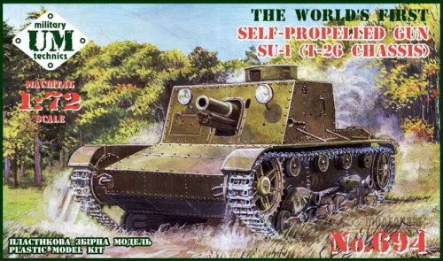 Przejdź do produktu UNIMODELS UM-MT 694 - 1:72 Self-Propelled Gun SU-1 (T-26 Chassis) Plastic Tracks