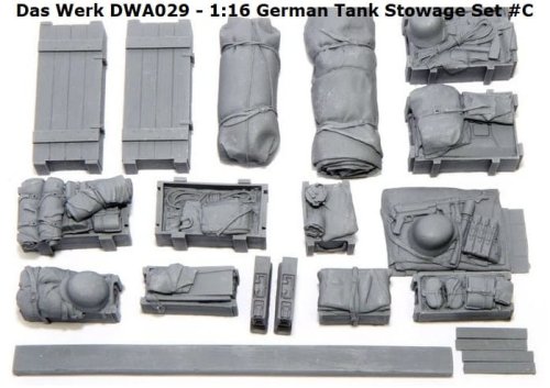 Przejdź do produktu Das Werk DWA029 - 1:16 German Tank Stowage Set #C