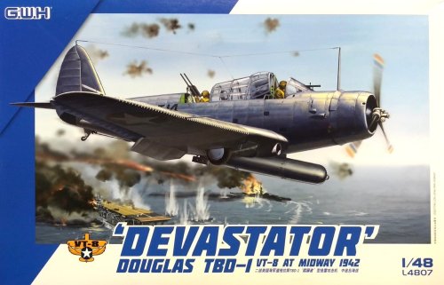 Przejdź do produktu GREAT WALL HOBBY 4807 - 1:48 Douglas TBD-1 Devastator VT-8 - Midway 1942
