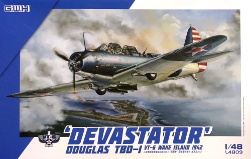 Przejdź do produktu GREAT WALL HOBBY 4809 - 1:48 Douglas TBD-1 Devastator VT-6 - Wake Island 1942
