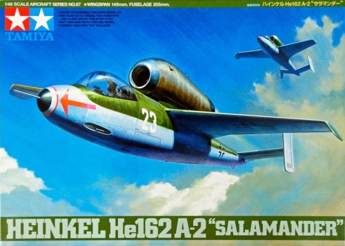 Przejdź do produktu TAMIYA 61097 - 1:48 He 162 A-2 Salamander