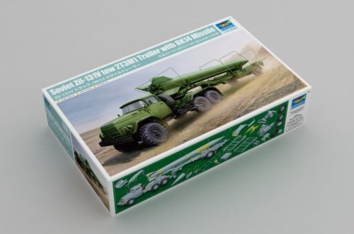Przejdź do produktu Trumpeter 01081 - 1:35 Soviet Zil-131V Tow 2T3M1 Trailer with 8K14 Missile