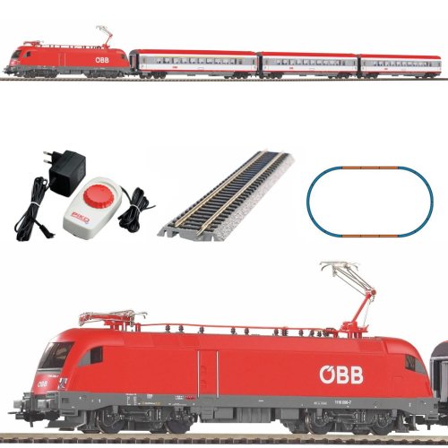 Przejdź do produktu PIKO 97947 H0 Kolejka elektryczna ÖBB z lokomotywą Taurus i wagonami osobowymi IC