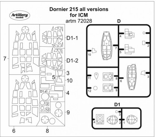Przejdź do produktu Fly ARTM72028 - 1:72 Dornier 215