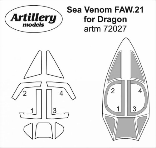 Przejdź do produktu Fly ARTM72027 - 1:72 Sea Venom FAW.21