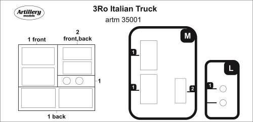Przejdź do produktu Fly ARTM35001 - 1:35 3Ro Italian Truck