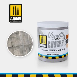 Ammo Mig 2158 - Vignettes Acrylic - Concrete Texture masa do dioram