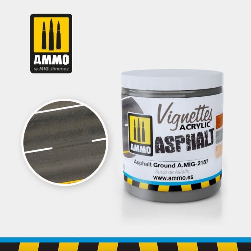 Przejdź do produktu Ammo Mig 2157 - Vignettes Acrylic - Asphalt Ground masa do dioram