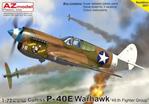 Przejdź do produktu AZ Model AZ 7695 - 1:72 Curtiss P-40E Warhawk 49.th Fighter Group