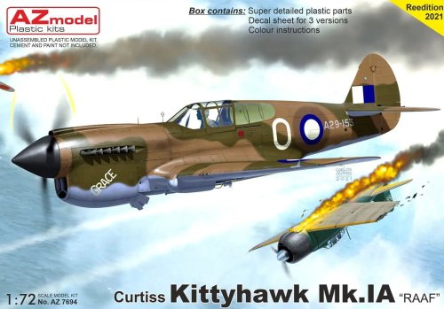 Przejdź do produktu AZ Model AZ 7694 - 1:72 Curtiss Kittyhawk Mk.Ia RAAF