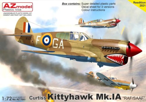 Przejdź do produktu AZ Model AZ 7693 - 1:72 Curtiss Kittyhawk Mk.Ia RAF/SAAF