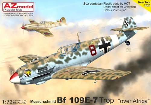 Przejdź do produktu AZ Model AZ 7663 - 1:72 Messerschmitt Bf 109E-7Trop Over Africa
