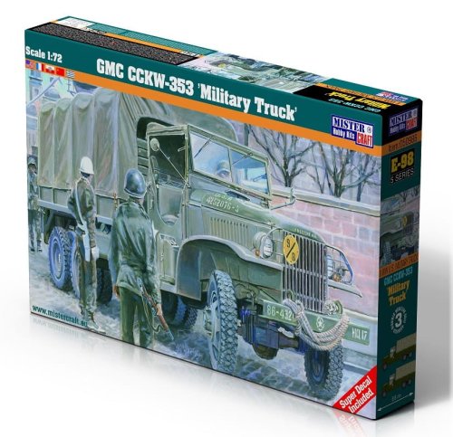 Przejdź do produktu Mistercraft E98 - 1:72 GMC CCKW-353 Military Truck