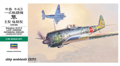 Przejdź do produktu HASEGAWA JT82 - 1:48 Ki-43-II Hayabusa (Oscar) Late Version