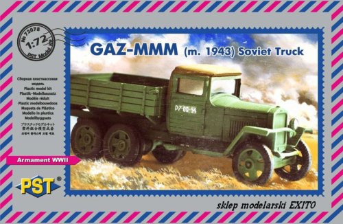 Przejdź do produktu PST/ZEBRANO 72078 - 1:72 GAZ-MMM (m.1943) Soviet truck