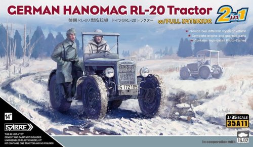 Przejdź do produktu SABRE 35A11 - 1:35 German Hanomag RL-20 Tractor w/ full interior