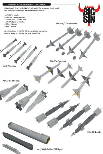 Przejdź do produktu Eduard SIN64881 - 1:48 F-14A late Air to Air / Ground