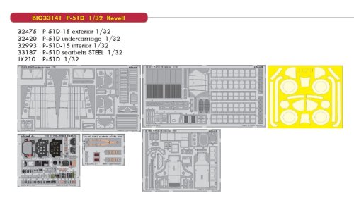 Przejdź do produktu Eduard BIG33141 - 1:32 P-51D-15
