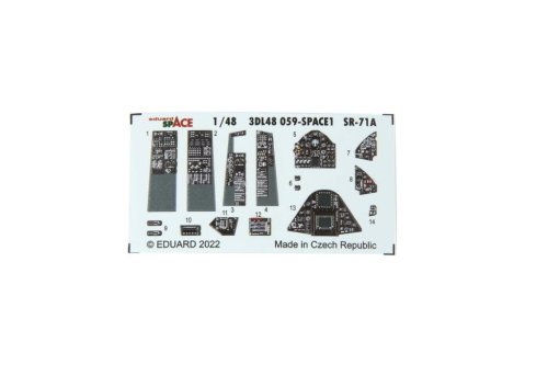 Przejdź do produktu Eduard 3DL48059 - 1:48 SR-71A Space 3D Decals + PE