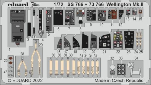 Przejdź do produktu Eduard SS766 - 1:72 Wellington Mk.II