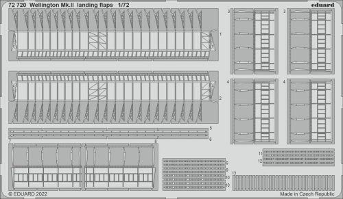 Przejdź do produktu Eduard 72720 - 1:72 Wellington Mk.II landing flaps