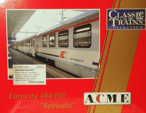 Przejdź do produktu ACME 55258 H0 - Zestaw wagonów EC 104/105 Sobieski PKP Intercity