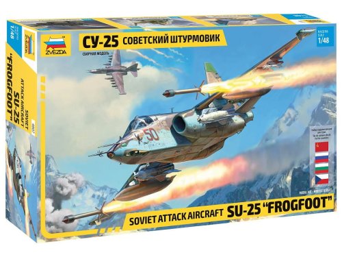 Przejdź do produktu Zvezda 4807 - 1:48 Su-25 Frogfoot Soviet Attack Aircraft