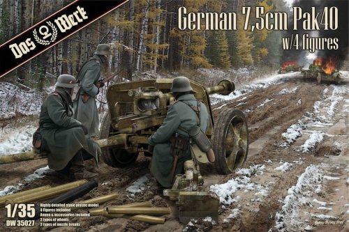 Przejdź do produktu Das Werk DW35027 - 1:35 German 7,5 cm PaK40 w/ 4 figures