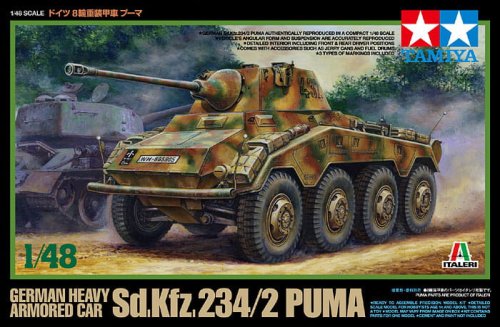 Przejdź do produktu Tamiya 37010 - 1:48 Sd.Kfz. 234/2  Puma German Heavy Armored Car