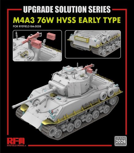 Przejdź do produktu Rye Field Model 2026 - 1:35 76W M4A3 HVSS Sherman Early Type - Upgrade Solution