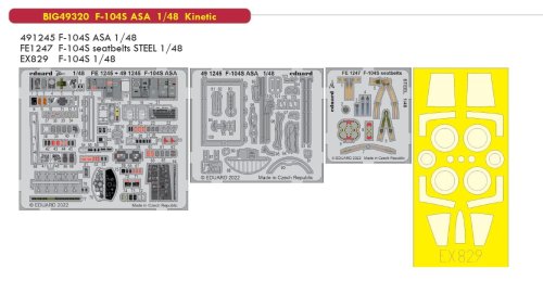 Przejdź do produktu Eduard BIG49320 - 1:48 F-104S ASA