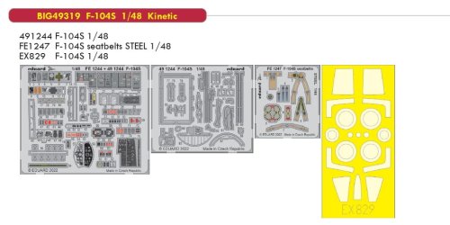 Przejdź do produktu Eduard BIG49319 - 1:48 F-104S