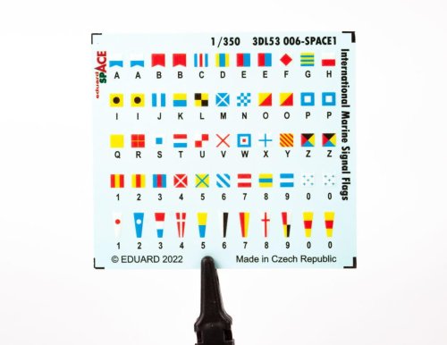 Przejdź do produktu Eduard 3DL53006 - 1:350 International Marine Signal Flags Space 3D Decals