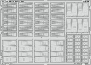 Eduard 481082 - 1:48 SR-71A engines