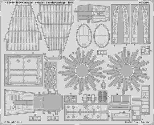Przejdź do produktu Eduard 481080 - 1:48 B-26K Invader exterior & undercarriage