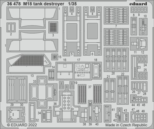 Przejdź do produktu Eduard 36478 - 1:35 M18 tank destroyer