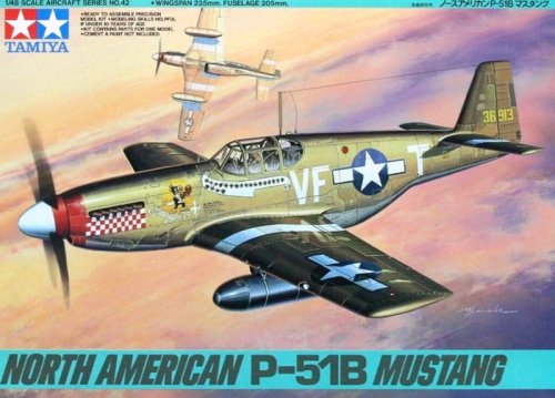 Przejdź do produktu TAMIYA 61042 - 1:48 P-51B Mustang