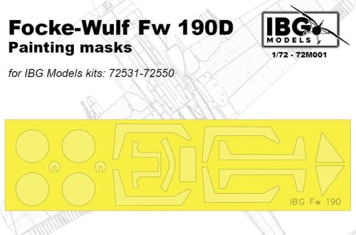 Przejdź do produktu IBG 72M001 - 1:72 Focke-Wulf Fw 190D Painting Masks