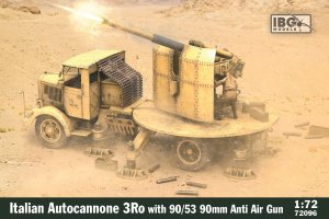 IBG 72096 - 1:72 Italian Autocannone 3Ro with 90/53 90mm Anti Air Gun